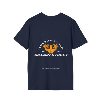 Villain Street Gym T-Shirt — "Train Without Limits" Athletic Tee