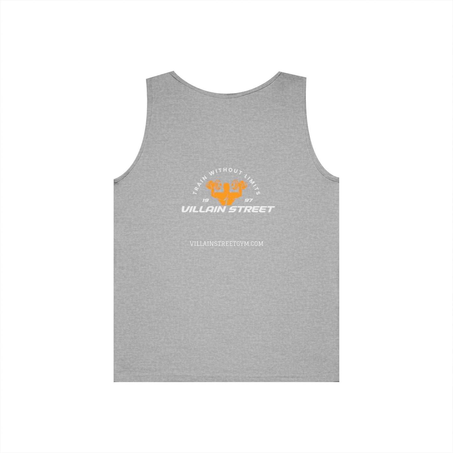 Villain Street Tank Top — 'No Without Limits' Gym Muscle Logo Tank