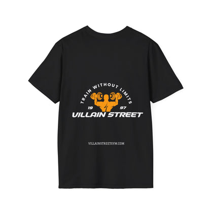 Villain Street Gym T-Shirt — "Train Without Limits" Athletic Tee