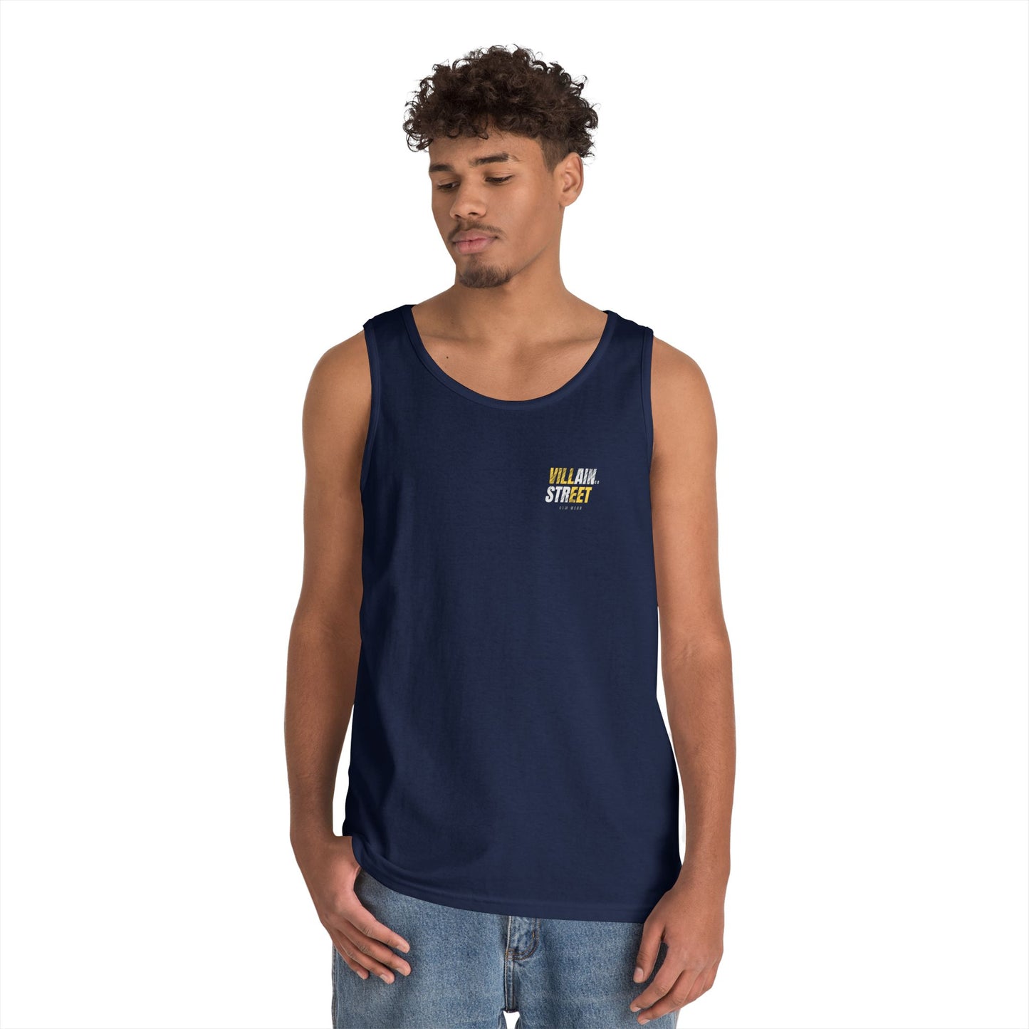 Villain Street Tank Top — 'No Without Limits' Gym Muscle Logo Tank