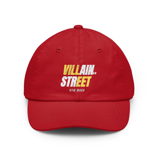 Dad Hat — 'villain Street' Vintage Script Baseball Cap