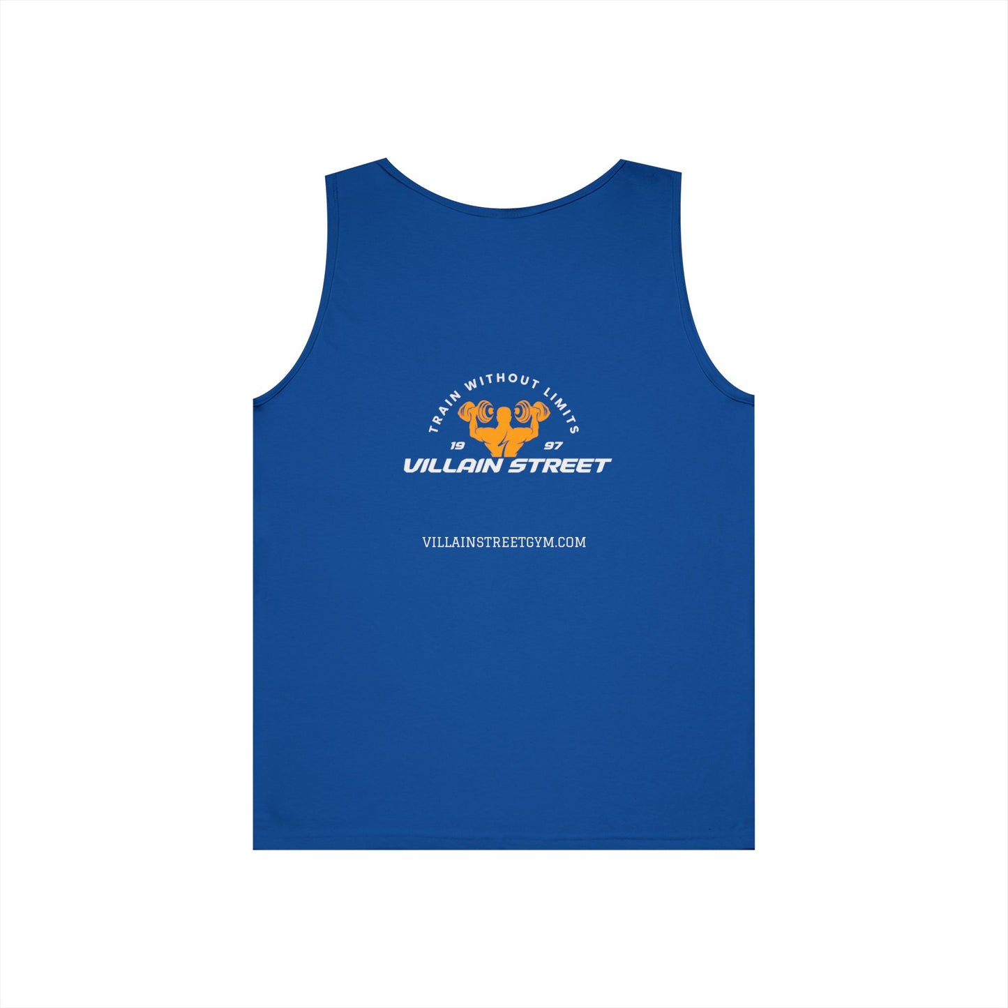 Villain Street Tank Top — 'No Without Limits' Gym Muscle Logo Tank