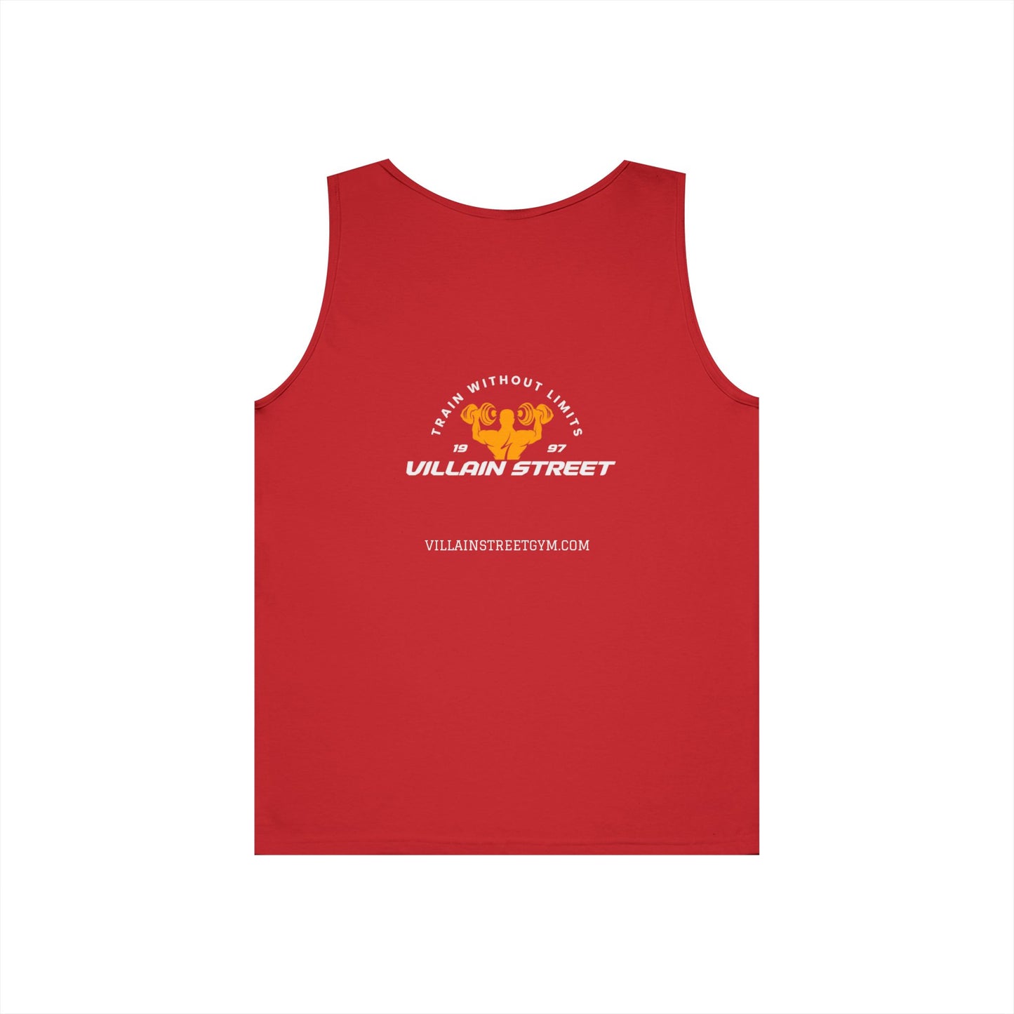 Villain Street Tank Top — 'No Without Limits' Gym Muscle Logo Tank