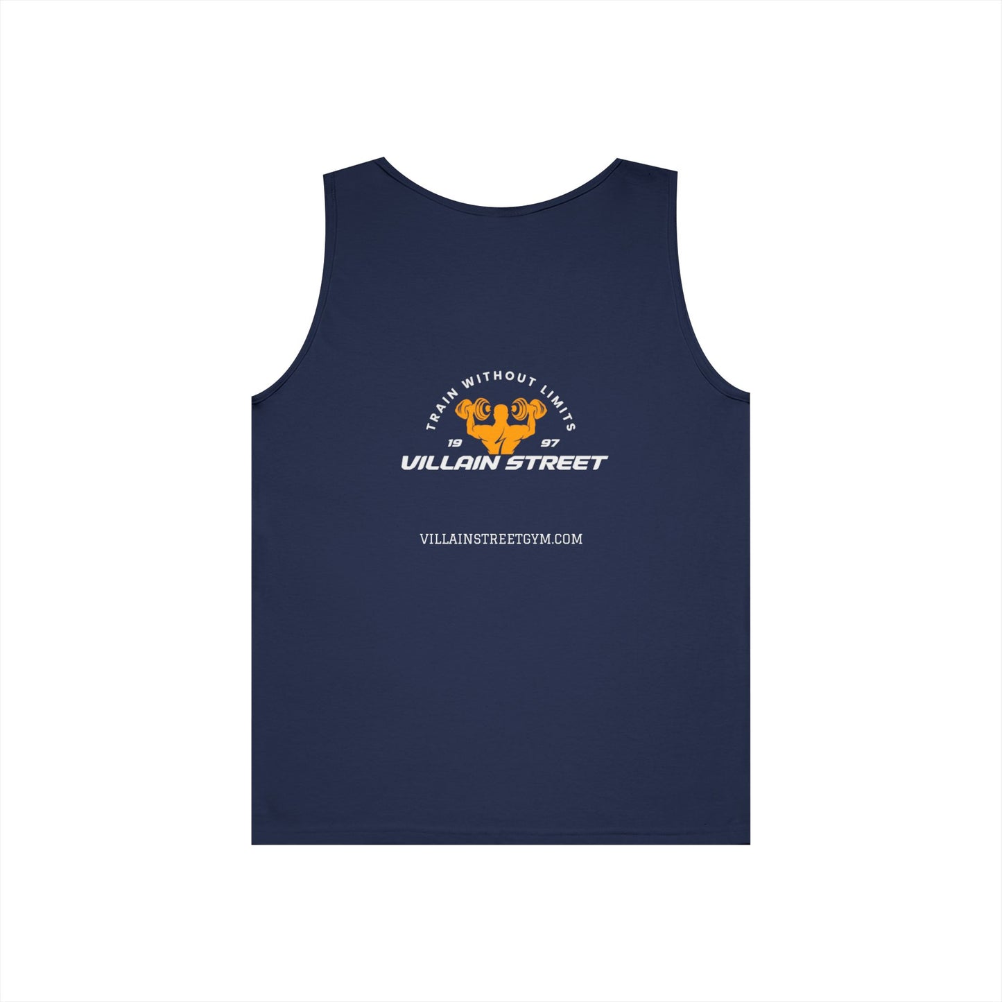 Villain Street Tank Top — 'No Without Limits' Gym Muscle Logo Tank