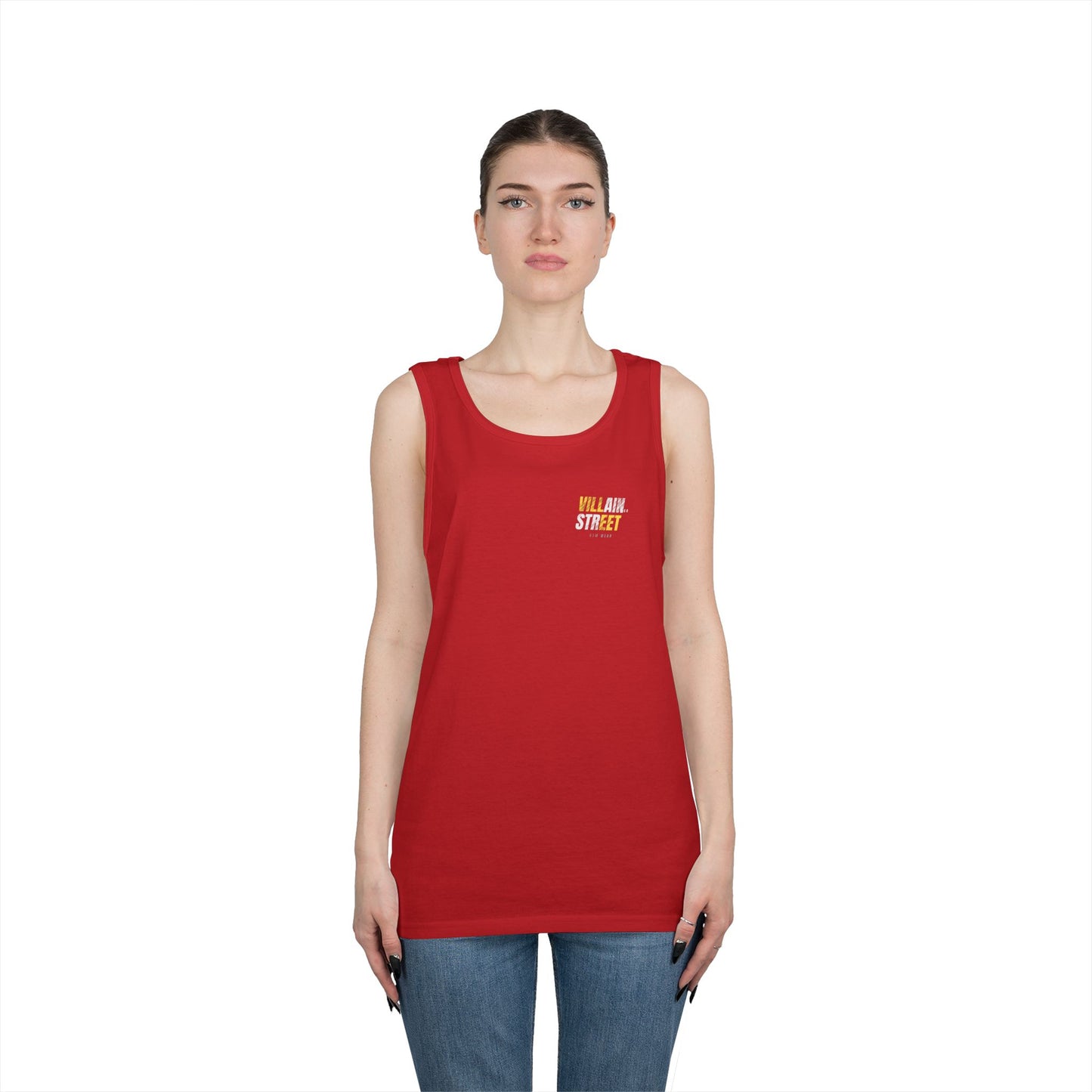 Villain Street Tank Top — 'No Without Limits' Gym Muscle Logo Tank