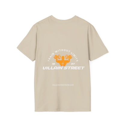 Villain Street Gym T-Shirt — "Train Without Limits" Athletic Tee
