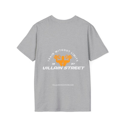 Villain Street Gym T-Shirt — "Train Without Limits" Athletic Tee
