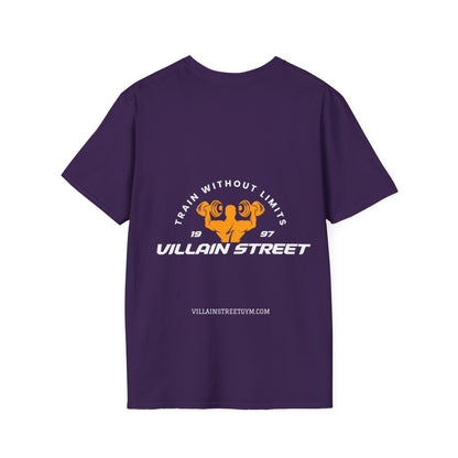 Villain Street Gym T-Shirt — "Train Without Limits" Athletic Tee