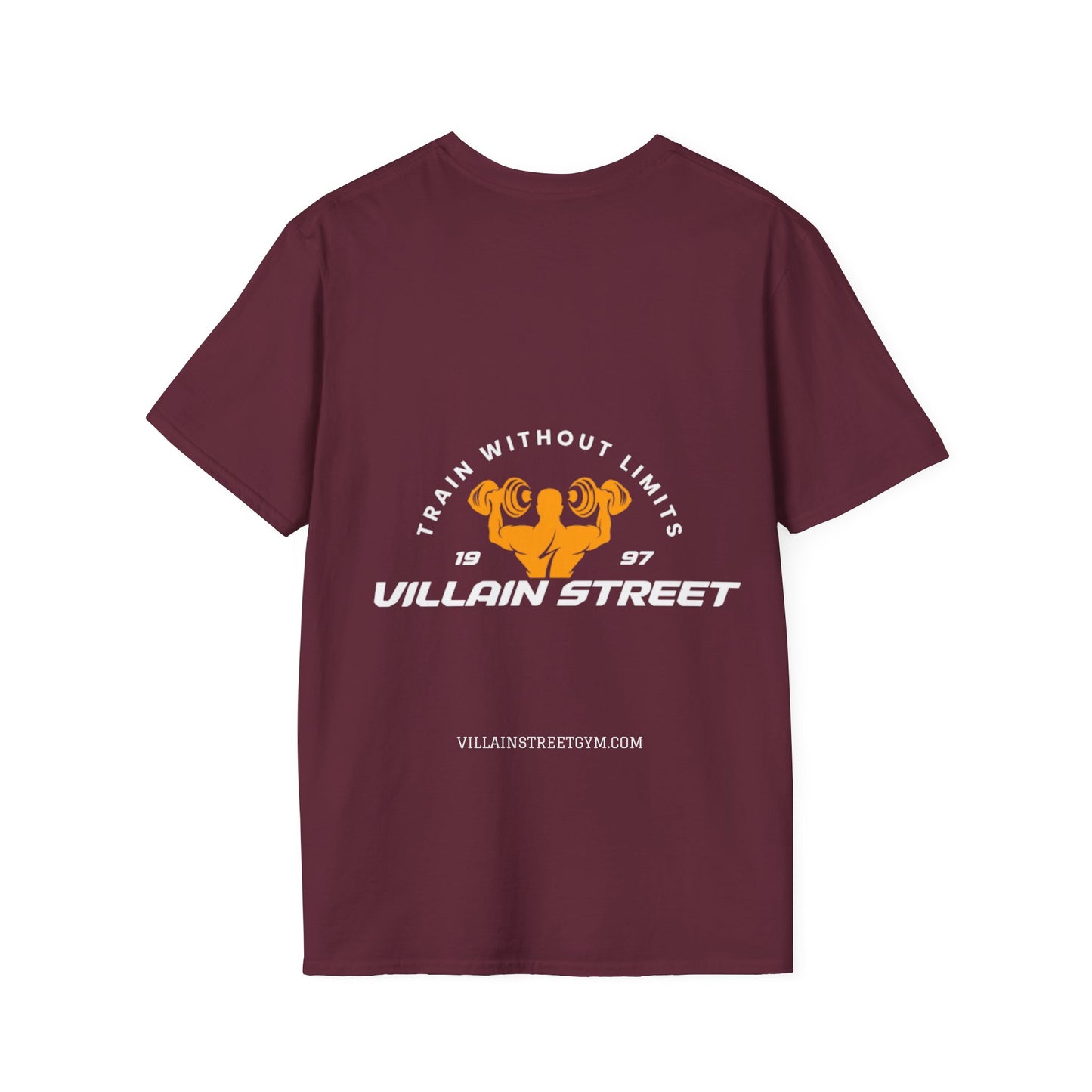 Villain Street Gym T-Shirt — "Train Without Limits" Athletic Tee
